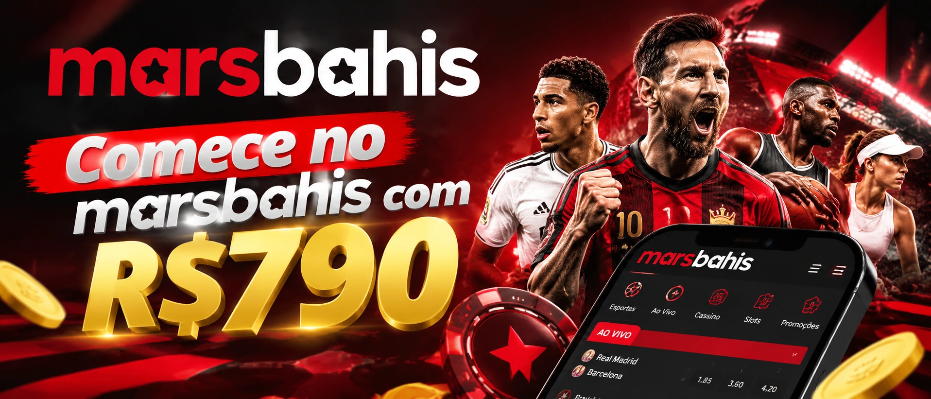 Área de jogos do marsbahis destacando categorias de slots e outras modalidades