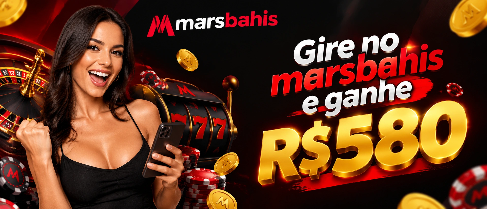 Imagem de slot online no marsbahis destacando a experiência no celular e o bônus de boas-vindas